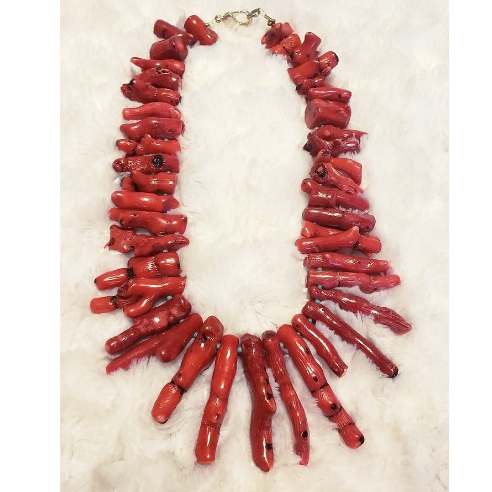 Red Coral - Finger Coral Necklace